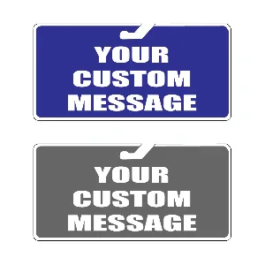 Custom Coroplast Mirror Hanger Signs 