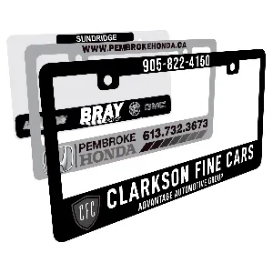 Digitally Printed Full Color Lexan License Plate Protectors