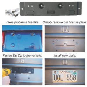 Zip Zip Fastening System for License Plates – Easy Bolt-Free Mounting