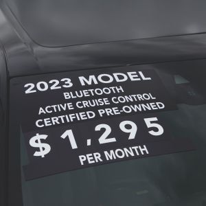 EZ Windshield | Pricing Slogan Decals (5 Pack) 