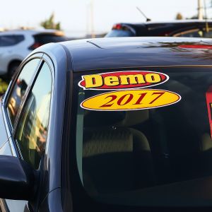 EZ Oval | Year Model Signs - Pack of 12