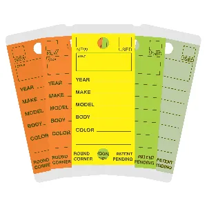 Round Corner Self Laminating Key Tags from EZ