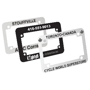 Custom Chrome Motorcycle Plate Frames