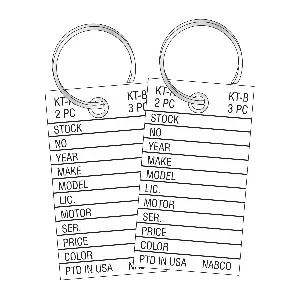 Porte-Clés en Papier Cartonné