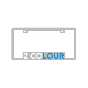 Chrome Plated Plastic License Plate Frames - 2 Color