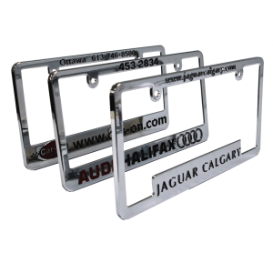 Chrome Plated Plastic License Plate Frames