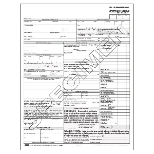 Custom Imprinted Used Vehicles Sales Contracts