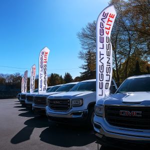 Custom Swooper Flags | Full Color Dealership Flags