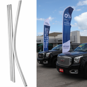 15' Aluminum Flag Pole for Swooper Flags | Easy Assembly