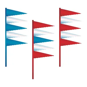 Metallic Antenna Pennants