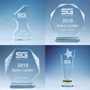 Custom Laser Engraved Crystal Awards