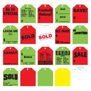 Paper Rearview Mirror Tags