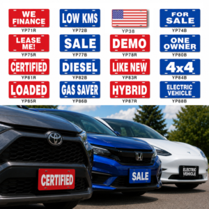 ABS Plastic Slogan Plates | Dealership Display Plates