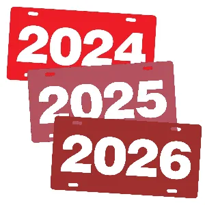 ABS Plastic Year Plates