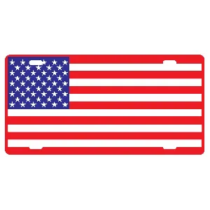 ABS Plastic Plate - American Flag