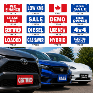 ABS Plastic Slogan Plates | Dealership Display Plates
