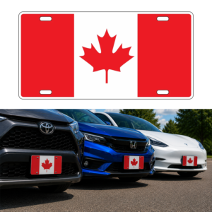 ABS Plastic Plate - Canada Flag